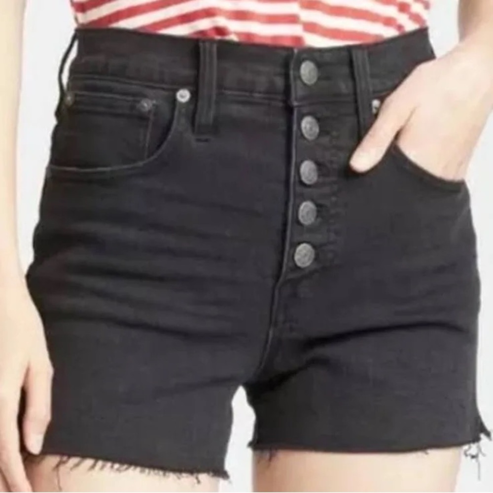 Madewell Black Denim Shorts